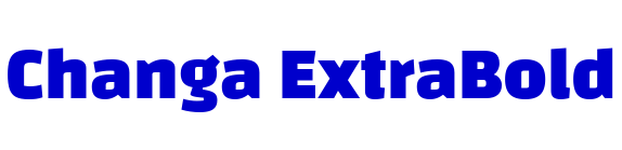 Changa ExtraBold шрифт